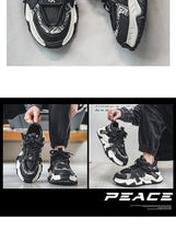 Luxury Men's  Casual Height Increasing Patchwork Sneakers