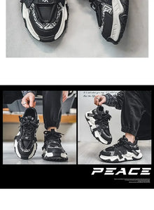 Luxury Men's  Casual Height Increasing Patchwork Sneakers