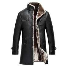 Mens Clothing Genuine Sheep Leather Coat Winter Parka Real Fur Long Plush Thick Oversize Sheepskin Jackets For Man M-5XL