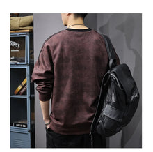 New Winter Warm Plush Sweatshirt Men's Round Neck Pullover Trendy Casual Versatile Top