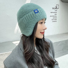 Winter versatile knitted hat for women with ear protection and elastic hood for warmth, cold resistance, and windproof riding
