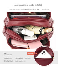 Famous Brand Authentic Handbag Women's 2024 New Arrival Large Capacity Mom Bag for the Middle-Aged Stylish Genuine Leather Shoulder Messenger Bag