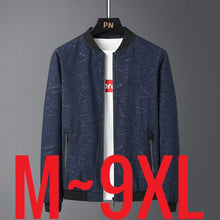 Big Size Men's Jacket Light  Long Sleeve Baseball Casual Jacket Men Black Work Wear Windshield Windbreaker Male Coat Large 9XL