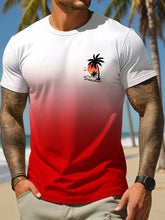 Summer Casual  Hawaiian Men's Fashion T-shirt Short Sleeve 3D Print