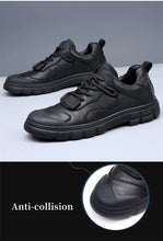 Genuine Leather Sneakers Men's Shoes Outdoor Casual Hiking Shoes Soft Soled Anti-skid Mountaineering Shoes Men Zapatillas Hombre