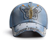 Denim Hat Baseball Cap Women Rhinestone Sports Cap Trendy Leisure Sunshade Outdoor New Korean Casual Cowboy Retro