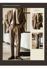 Yinglanshi Thickening Thermal Closure Collar Banquet Suit