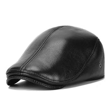 Men's outdoor leather hat winter Berets male warm Ear protection cap 100% genuine leather dad hat wholesale Leisure