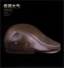 Winter Berets male warm Ear protection cap Men's outdoor leather hat