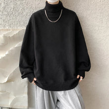 Knitted Warm Sweater Men Turtleneck Sweater Men's Loose Casual Pullovers Autumn Winter New Solid Color Pullovers M-XXXXXXXXL