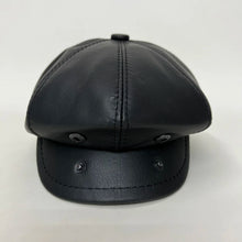 New Men's Cowhide cap Real Leather Earflap Caps Men Real Cowhide Leather Caps Male Fall Winter Genuine Real Cow Leather Baseball