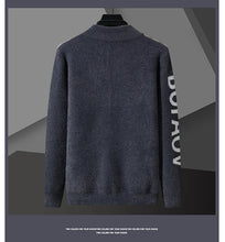 Knit Men 's Cardigan Sweater Coat Men Wool Cotton Sweatercoat Striped Fashion christmas Autumn Knitted Sweater Jacket