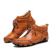 Men Front Zipper Ankle Boots