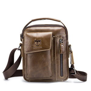 Bullcaptain Leather Business Messenger Bag