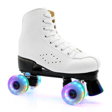 Flash Wheel Roller Skates Double Line Skates Women Adult With LED Lighting