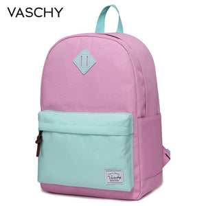 VASCHY Unisex Classic Water Resistant Backpack 15.6Inch Laptop Capacity