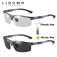 LIOUMO Photochromic Sun Glasses Polarized Men Aluminum Magnesium Frame Sport Driving Sunglasses Change Color gafas de sol hombre