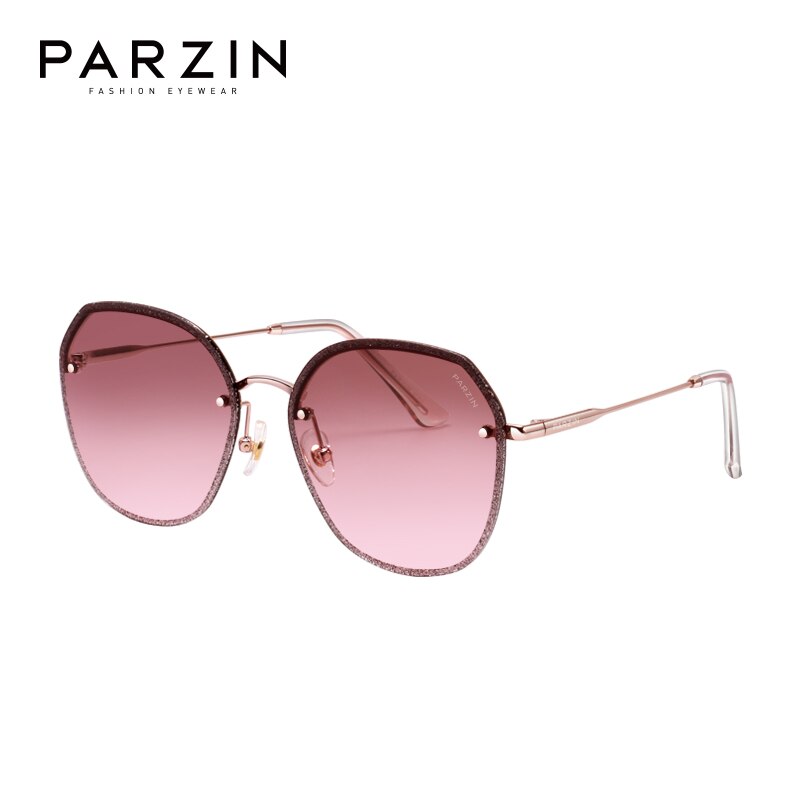 PARZIN Nylon Sunglasses Women Driving Glasses Women Shimmering Powder Design Party High Quality Lunette De Soleil Femme 8261