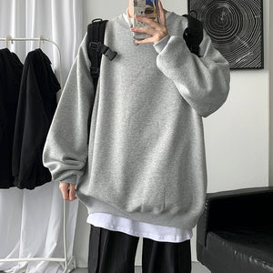 Autumn Men Casual Sweatshirts  Oversized Loose Pullovers