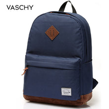 VASCHY Unisex Classic Water Resistant Backpack 15.6Inch Laptop Capacity