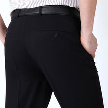 Summer Men Business Thin Suit Pants Size 29-56  Solid Silk Long  Trousers
