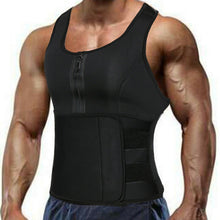 Men Neoprene Sauna Waist Trainer Vest  Adjustable Faja Shapewear