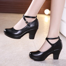 New 2022 Fashion Women Pumps With High Heels Genuine Leather Shoes