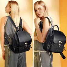 FOXER Brand Women Patchwork Large Capacity Backpack Shoulder Bag