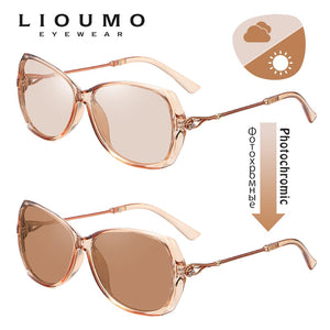 LIOUMO Fashion Design Photochromic Sunglasses For Women Polarized Travel Glasses Oversized Luxury Ladies Eyewear oculos de sol