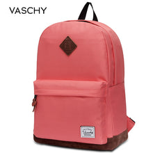 VASCHY Unisex Classic Water Resistant Backpack 15.6Inch Laptop Capacity