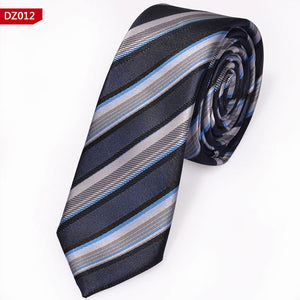 Men Casual Slim Ties Classic Polyester Woven  For Wedding Business Male