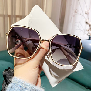 New Fashion Polarized Sunglasses Women UV400 Oversized Retro Square