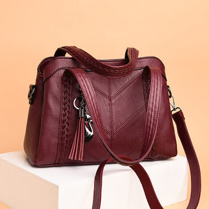 Genuine Brand Soft Leather Women Messenger Bags Female Shoulder Crossbody Hand Bags for Women 2022 High Quality Ladies Handbags