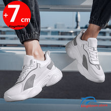 Sneakers Man  Lift Elevator Shoes  Taller Heel Men&#39;s Invisible Height Increasing Insoles 7CM Fashion