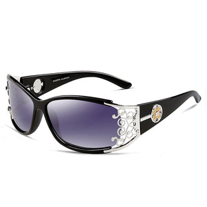 PARZIN Luxury Vintage Fashion Women Polarized Sunglasses Ladies Driving Dark Shades Hollow Lace Feminine Trendy UV400 Eyewear