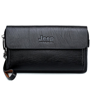 JEEP BULUO  Men's Clutches Bags  For Phone and Pen High Quality  Leather Wallets
