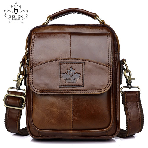 Men's Genuine Leather Bag Handbag Shoulder Messenger Bag Men High Quality