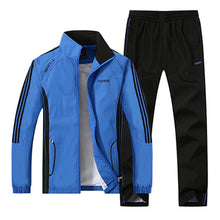 Men's Set Spring Sportswear 2 Piece Set Sporting Suit Jacket+Pant Sweatsuit Size L-5XL