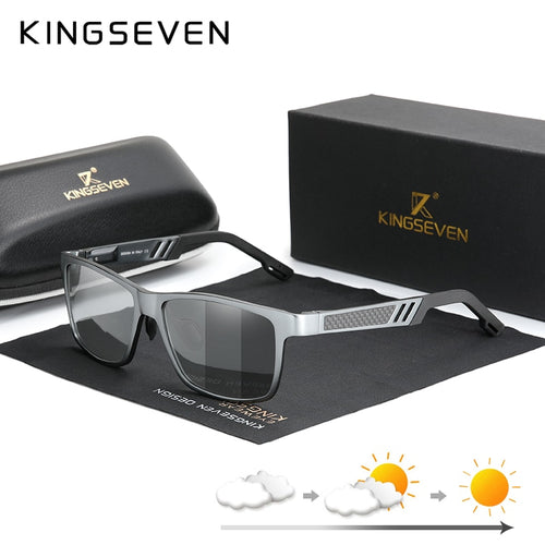 KINGSEVEN Photochromic Sunglasses Men Women Polarized Chameleon Glasses  Anti-glare