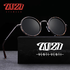 20/20 Unisex Brand Design Polarized Sunglasses  Alloy Round Frame UV400