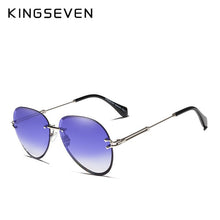 KINGSEVEN Rimless Women Sunglasses Gradient Lens