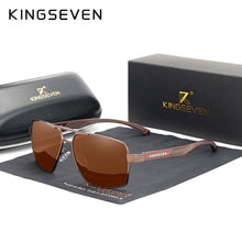 KINGSEVEN Aluminum Men Sunglasses Polarized Lens Brand Design Temples Mirror Glasses