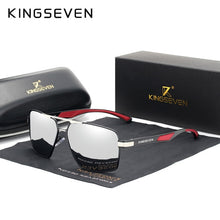 KINGSEVEN Aluminum Men Sunglasses Polarized Lens Brand Design Temples Mirror Glasses