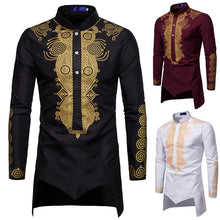 Dashiki Shirt Men Fashion Africa Clothing Long Pullovers