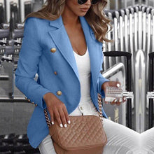 Button Ladies Blazer Woman  Office Work Suit Formal Women Blazers (use the size chart for best fit)