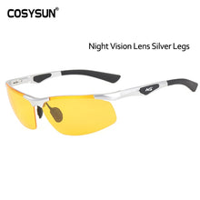 Night Vision Driving Glasses Men Goggle Sunglasses for Night vision Lens Aluminum Alloy