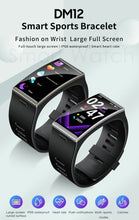 DM-12 Smart Watch Men 1.9 Inch 170*320 Screen  Waterproof Band Sport Heart Rate Blood Pressure Android IOS