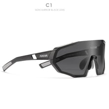 KDEAM Shatterproof TR90 Active Polarized Sunglasses Men Ultra-grip Rubber Nose Multilayer Mirror Lens