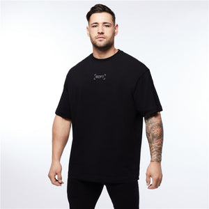 Oversized T-shirt Men Short Sleeve Fitness T Shirt