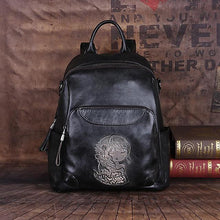 Johnature  Genuine Leather Women Backpack Large Capacity  Handmade Female Travel Bags